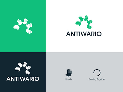 ANTIWARIO adobe app brand branding concept creative design graphic design idea illustration logo logo design logos marca minimal simple typography ui ux vector