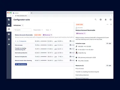 Logistics Management Configuration dashboard design dashboard ui logistics logistics app product design ui ux