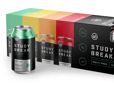 STUDY BREAK Multi-Pack branding design mark packaging stencil