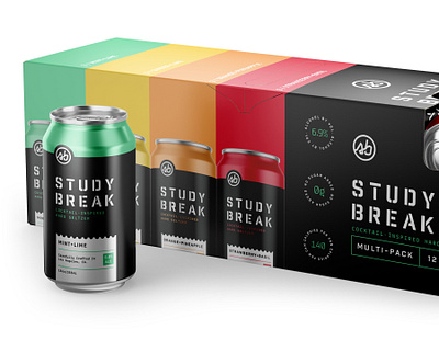 STUDY BREAK Multi-Pack branding design mark packaging stencil