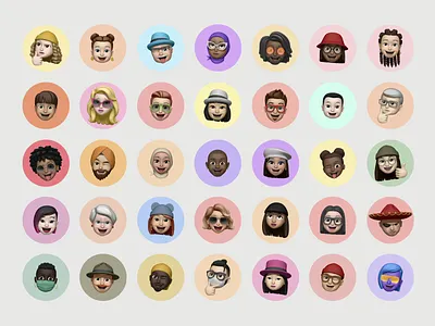 Memoji Component in Framer animation design figma framer freebie illustration ios kit memoji profile prototype prototyping sketch ui