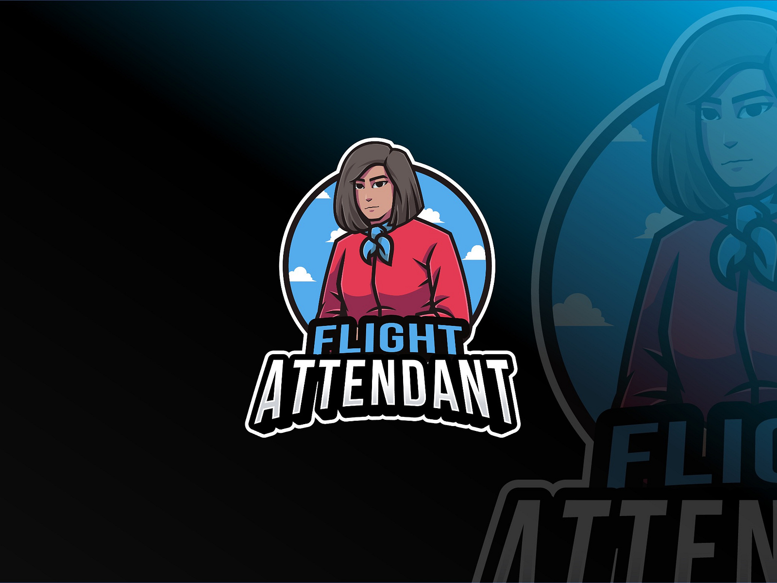 Flight Attendant Logo Template By Ianmikraz On Dribbble flight-attendant-logo-template-by-ianmikraz-on-dribbble