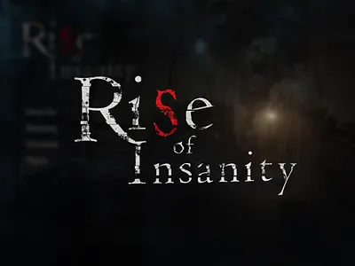 Rise Of Insanity - Horror Game Logo Design branding design graphic design illustration logo typography