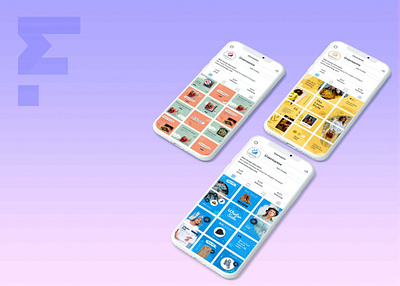 Instagram Mobile View Mockup branding design design template designs illustration instagram mobile psd mockup view web