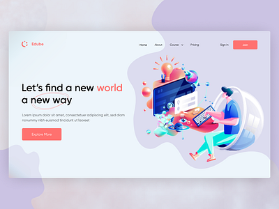 Home page 3d adobe photoshop animation app design branding design graphic design illustration landing page landing page design landingpage logo mobile app design motion graphics technology ui web design website landing page