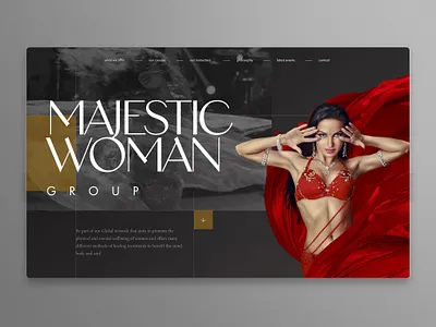 Belly dance web site belly dance digital girl graphic design landing ui web webdesign