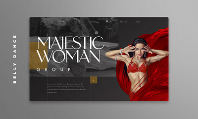 Belly dance web site belly dance digital girl graphic design landing ui web webdesign