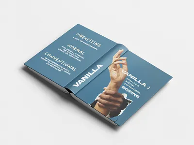 Vanilla Book book book cover branding design graphic design illustration illustrator minimalistic mock up mockup packaging photoshop plain simple typography vanilla vector