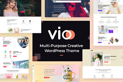 Vio - Multi-purpose Creative WordPress Theme app blog blogger clean creative design landing theme ui ui design ux ux design web design web development website wordpress wordpress template wordpress theme