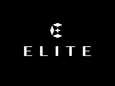 elite letter logo star