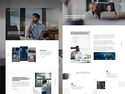 IT Company Website business desiginspiration design landing page ui uiux design ux web webdesign website