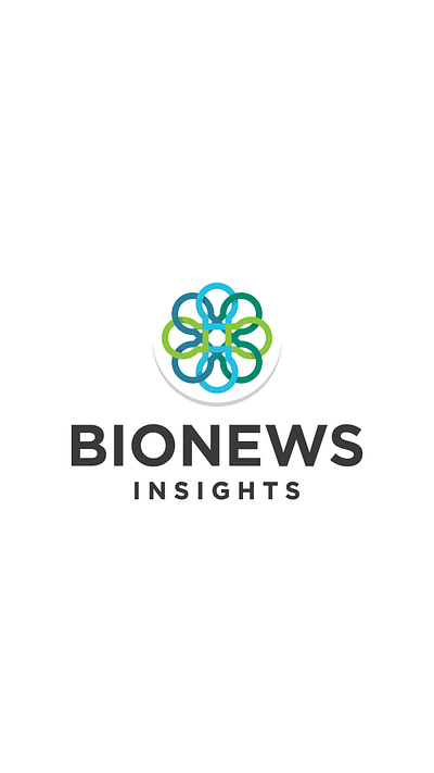 BioNews Insights Logo art direction branding design identity branding logo