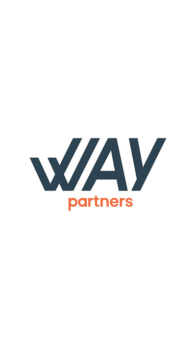 Way Partners Logo art direction branding design identity branding logo typography