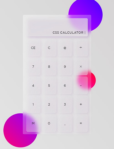 CSS Calculator css css3 frontend frontenddesign frontendweb graphic design html html5 webdeveloping