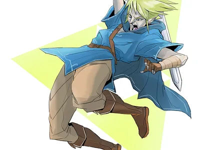 Triforce Strike character design concept art fan art illustration