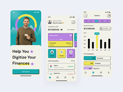 Moneylise - Finance App app bank card clean credit card design finance finance app finance landing page finances financial landing page mobile mobile app design mobile design mobile ui ui ux web website