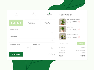 Daily UI - 002 Checkout design ui