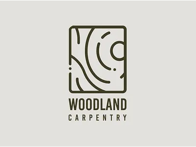 WOODLAND branding carpenter design flat icon icons illustration logo logodesign vector wood woodwork