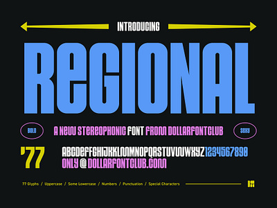 DFC 0024 - Regional - Font Release branding design font lettering logo type type design typography ui ux vector