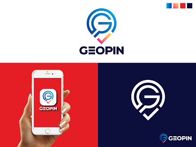 Letter G & Location logo 3d animation branding graphic design logo motion graphics