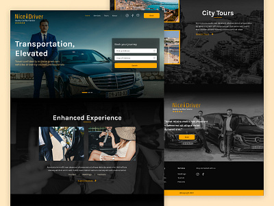 Nice Driver Website branding clean design driver interface logo minimal project typography ui user experience user interface ux vehicle booking web design webdesign website website design websitedesign