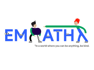 Empathy art design designdiaries empathy illustration illustrationdiaries illustrator kindness typedesign vector