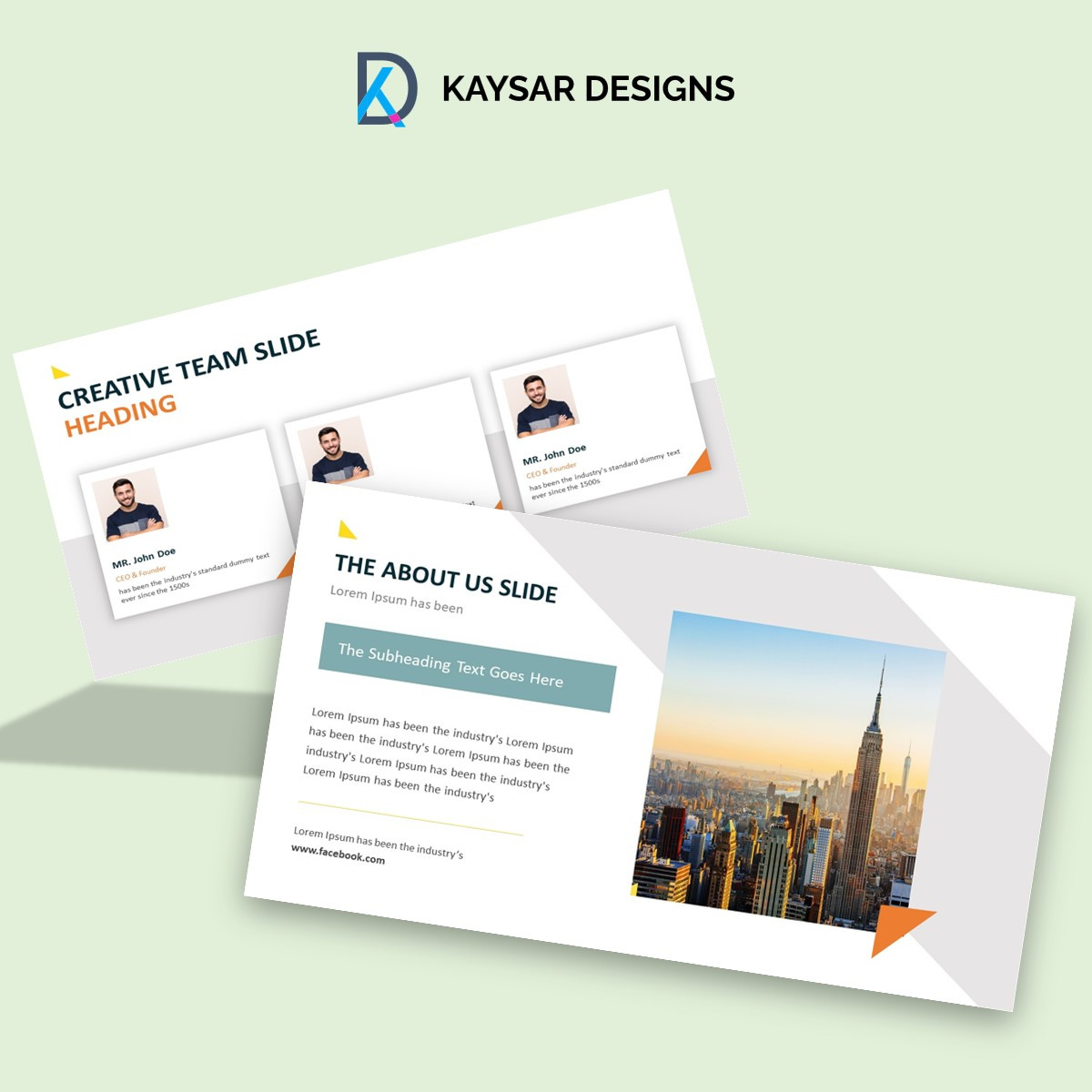 Example of High Impact Presentation Design