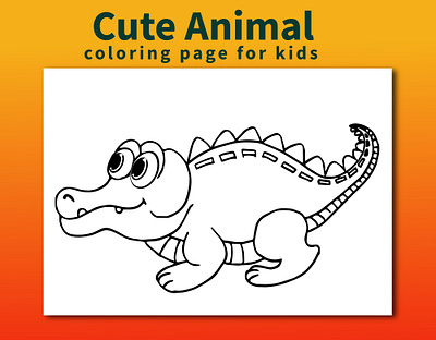 Cute Animal Coloring Page for kids animal coloring coloringbook coloringpages design illustration