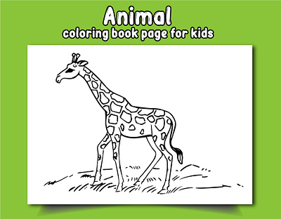 Animal Coloring Book Page For Kids animal coloring coloringbook coloringpages design illustration