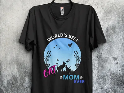 Cat T-shirt Design catmomlover