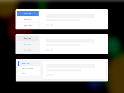 List View Web Design card design items list list view mutliple list