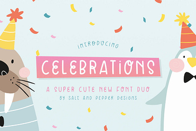 Celebrations Font Duo font handwrittenfont scriptfont typography