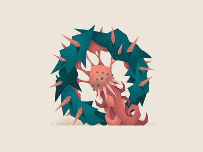 Monstography - Q character design font illustration minimal monster texture type typeface typography vector
