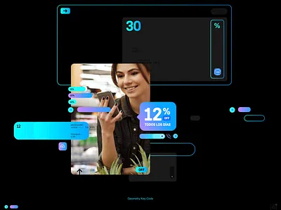 Virtual Credential Campaign. Club LA NACION. advertising app club colorfull conceptual contemporary design digital geometry gradient graphic design modern smart socialmedia techno uidesign uxdesign