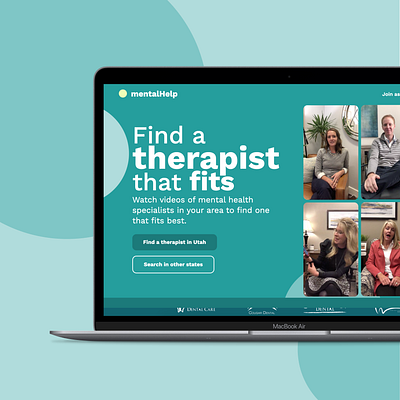 Mental Help: Making therapy easy branding design ui ux webflow