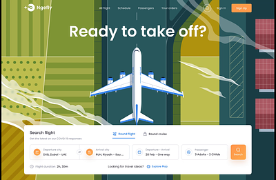 Flight Booking Page Animation ✈️ airport animation booking chart clean dashboard details flight icon illustration landing mobile moobile motion plane platform sky ticket ui website