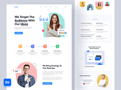 Digital Agency Landing Page Design 2021 trend agency landing page agency website clean ui digital agency ecommerce header exploration homepage landing page design landing page ui landingpage online learning online shop popular shot startup startup landing page travel website design website ui