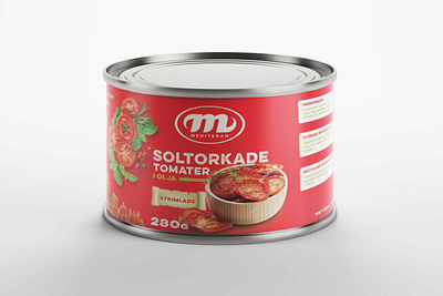 Red Tomato Paste Tin Can Label Mockup branding business can design illustration label latest mockup new paste premium psd red tin tomato