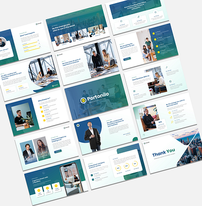 Portonilo - Multipurpose Business Presentation agency business clean company creative design modern multipupose portfolio powerpoint technology