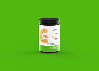 Plastic Vitamin Capsule Bottle Mockup bottle branding business capsule design illustration mockup plastic psd vitamin