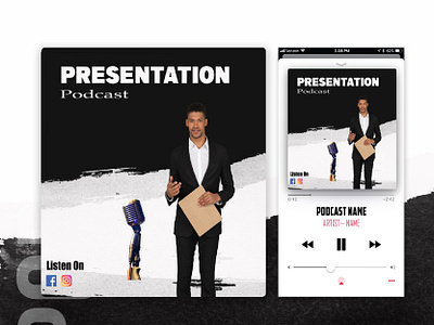 Podcast Cover adobe illustartor adobe photoshop graphic design