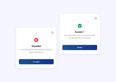 Finance App Modal design modal