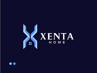 Xenta Home Modern Logo creative logo minimal logo modern logo unique logo