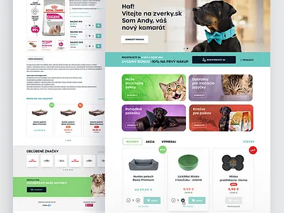 Petshop webdesign / zverky.sk illustration logo pestshop petstore