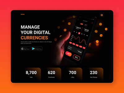 Grow website design figma graphic design ui ux web website