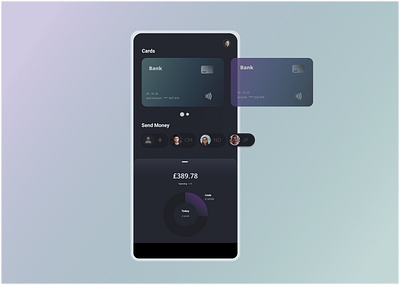Bank Mobile App app app design banking app design figma finance minimal mobile mobile app mobile app design product design ui ux