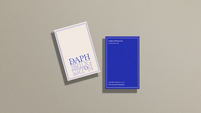 Daphne Bridgerton brand design branding business cards design graphic design logo