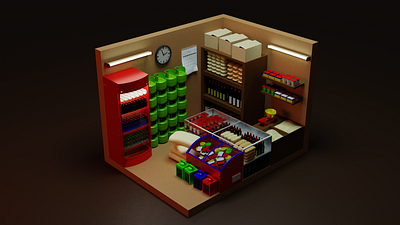 grocery store 3d models 3d animation graphic design logo motion graphics