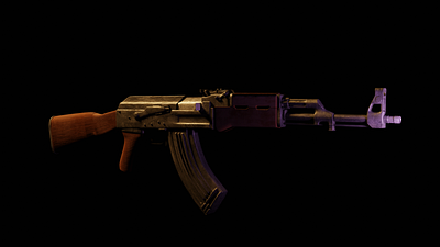 Ak-47 weapon 3d models 3d animation graphic design logo motion graphics