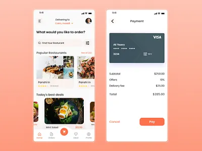 Food delivery app app delivery app icon mobile app payment pickup ux
